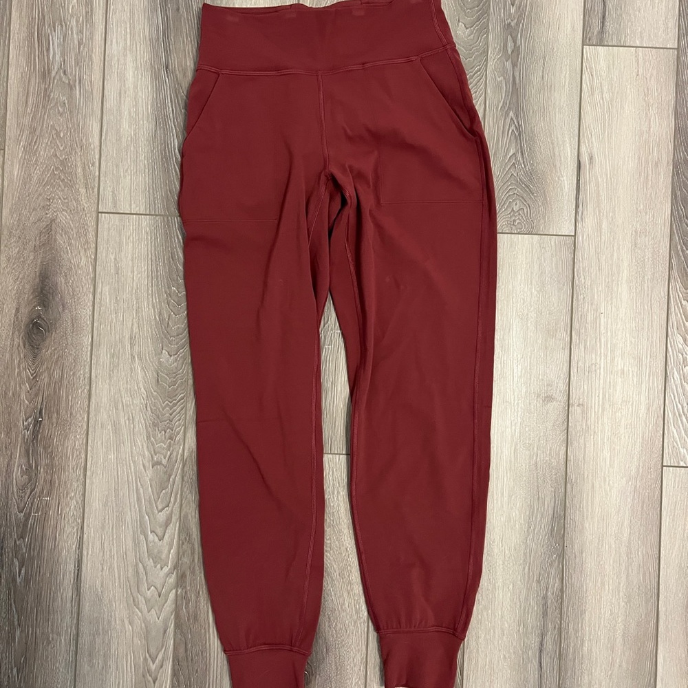 Lululemon Brick Red Joggers